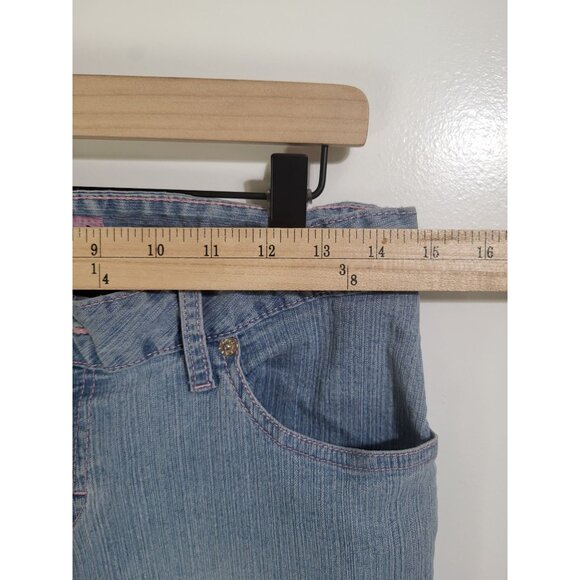 MUDD Juniors SZ 9 90's y2k Distressed Destroyed Light Wash Denim Jeans - Picture 5 of 10